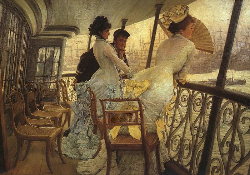 James Tissot The Gallery of HMS Calcutta Sweden oil painting art